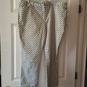 EUC Worthington Geo Printed Ankle Pants Size 16